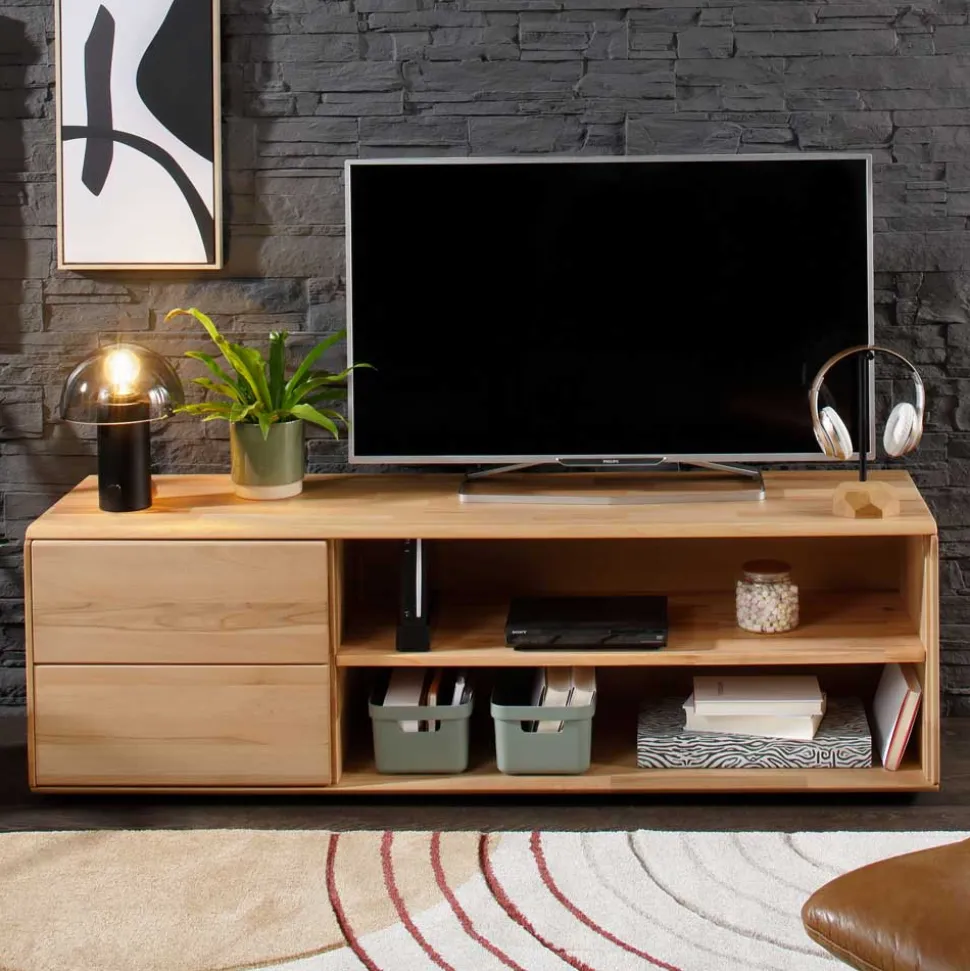 TV Lowboard aus Kernbuche Massivholz - Namgon