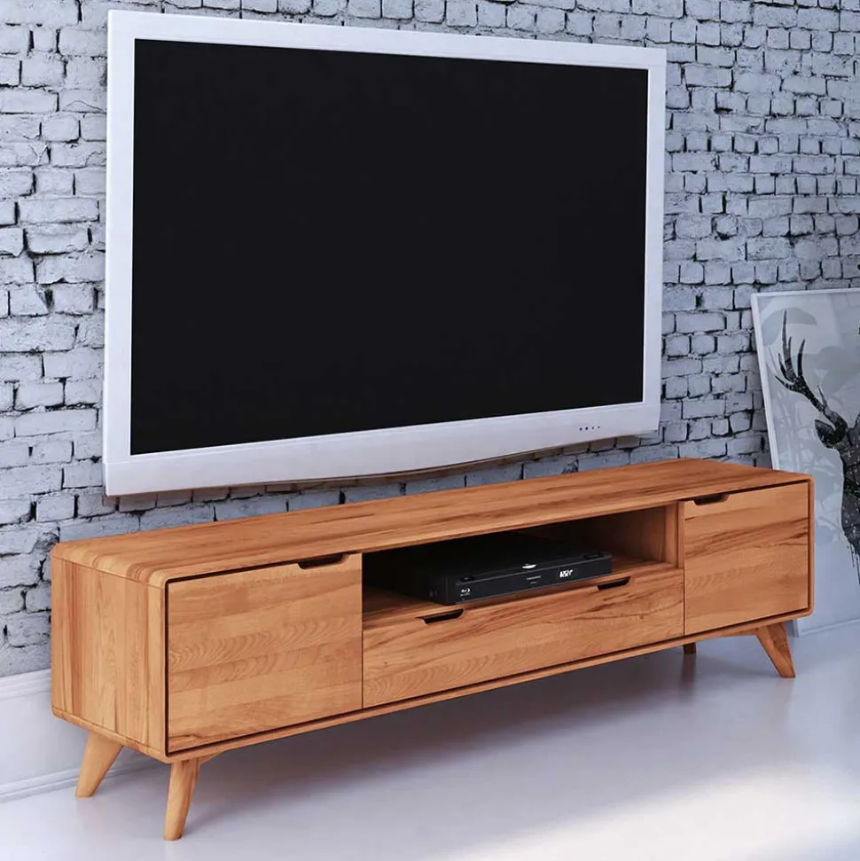 TV Lowboard aus Kernbuche Massivholz geölt - Junola I