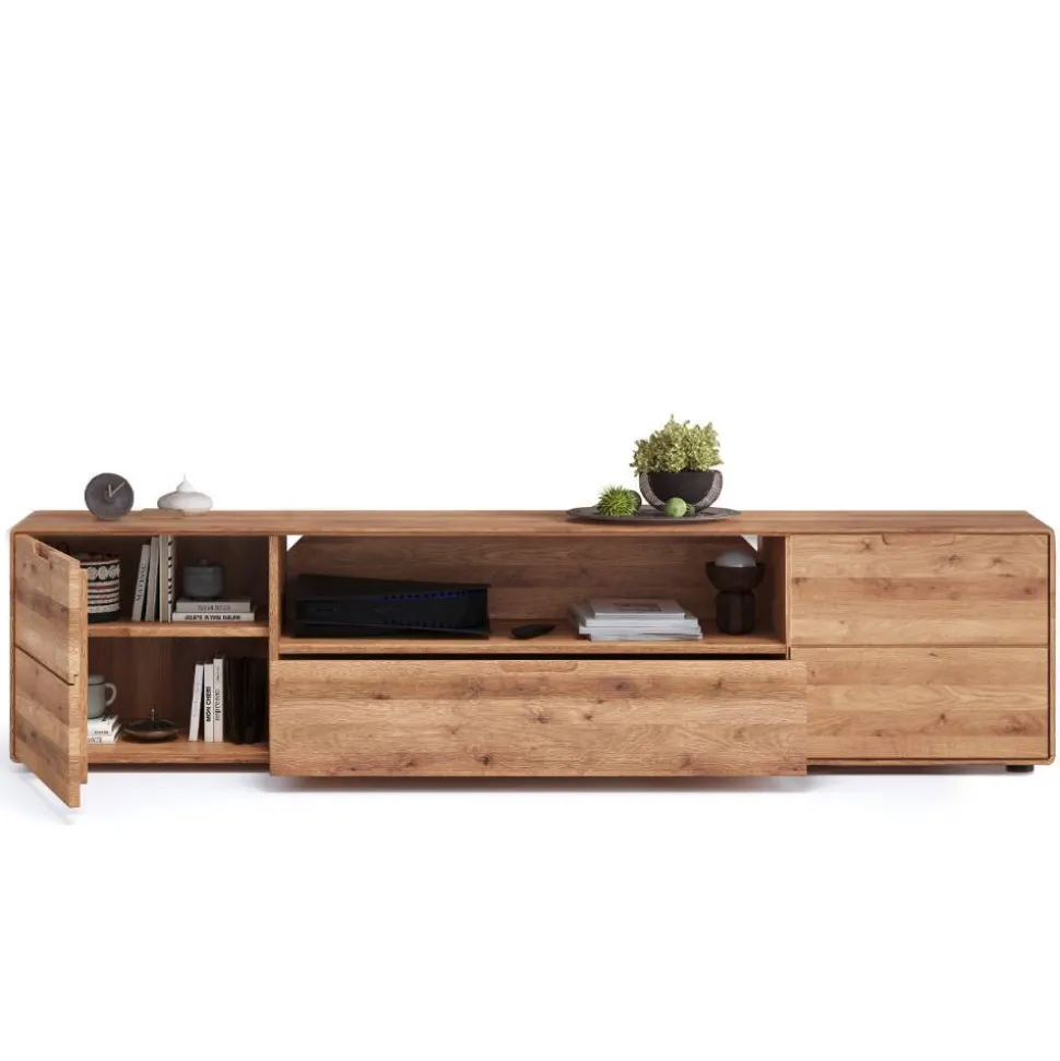 TV Lowboard aus Massivholz Wildeiche - Holiday