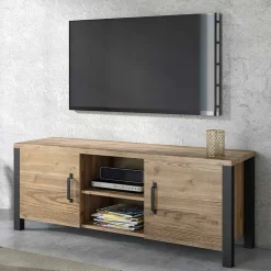 TV Lowboard in Fichte Holzoptik - Simeona