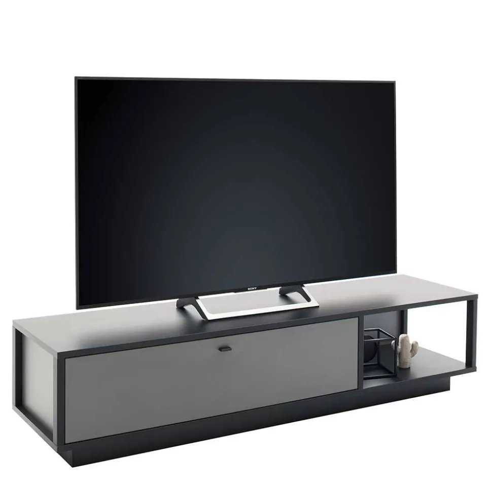 TV Lowboard in Grau & Anthrazit - Ridona