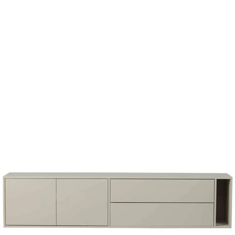 TV Lowboard in Hellgrau Kiefernholz - Prime