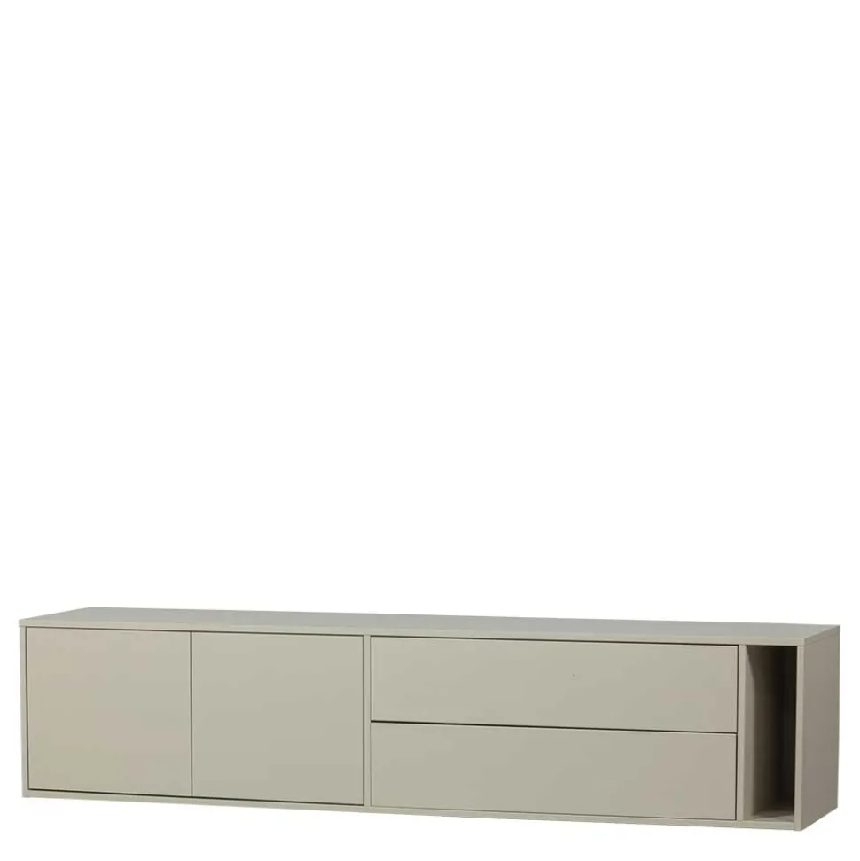 TV Lowboard in Hellgrau Kiefernholz - Prime