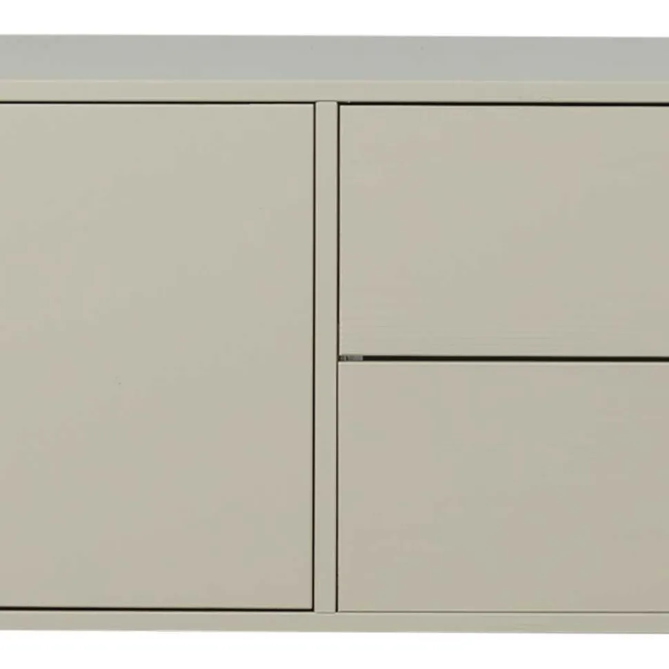 TV Lowboard in Hellgrau Kiefernholz - Prime