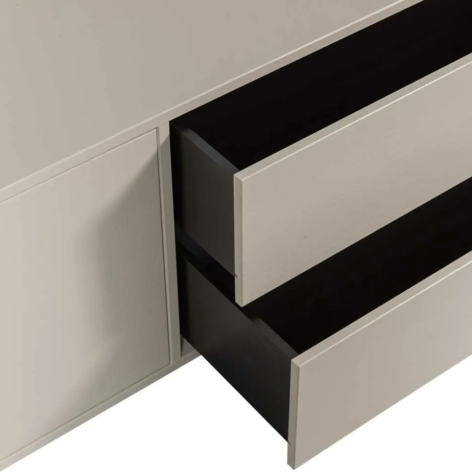 TV Lowboard in Hellgrau Kiefernholz - Prime