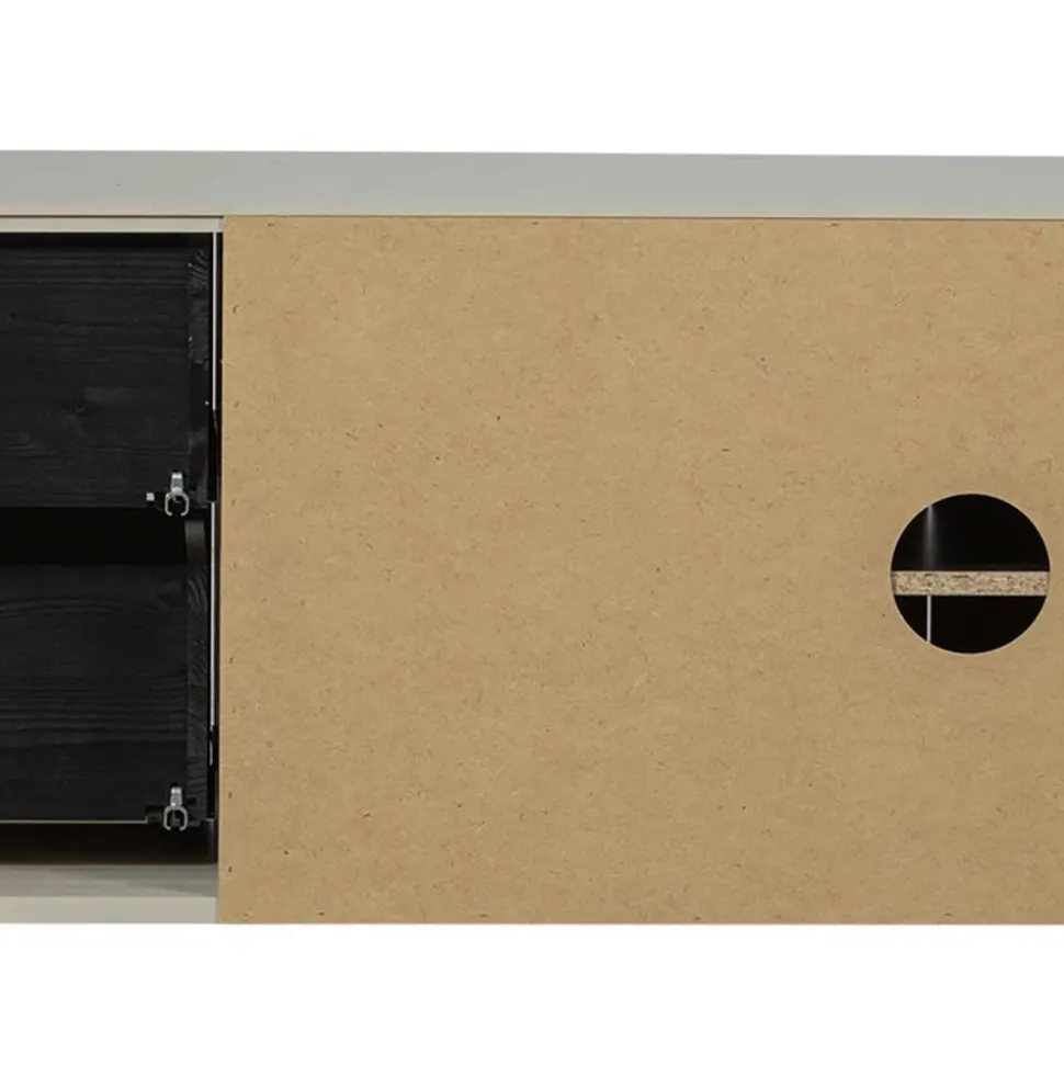 TV Lowboard in Hellgrau Kiefernholz - Prime