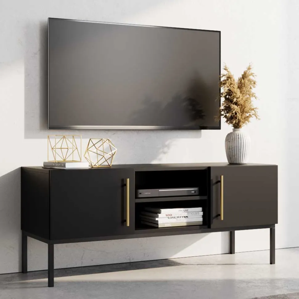 TV Lowboard in Schwarz - Groot