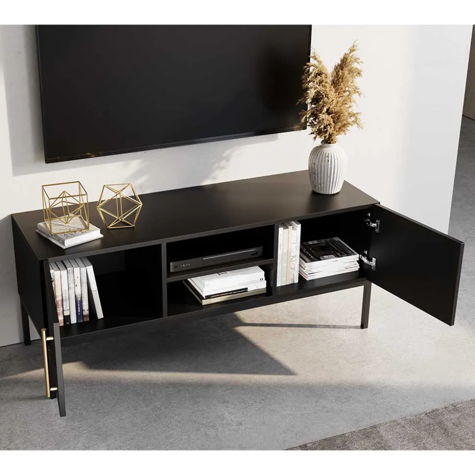 TV Lowboard in Schwarz - Groot