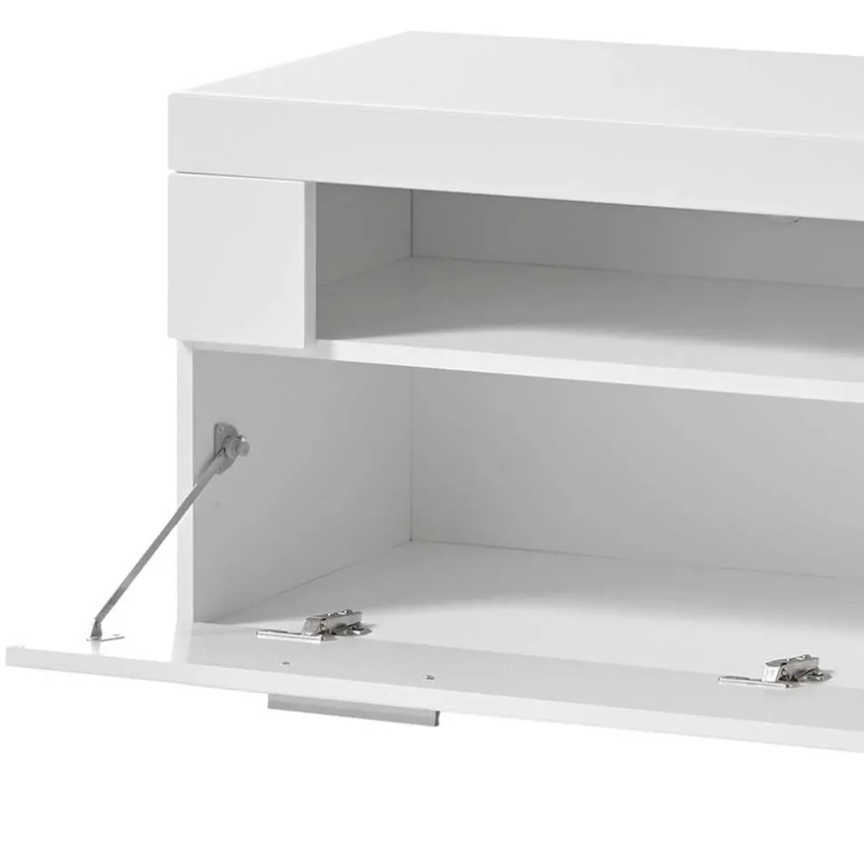 TV Lowboard in Weiß hochglänzend - Timmona