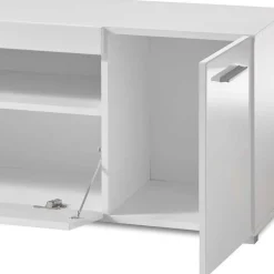 TV Lowboard in Weiß hochglänzend - Timmona