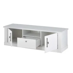 TV Lowboard in weißer Holzoptik Pinie - Liancos