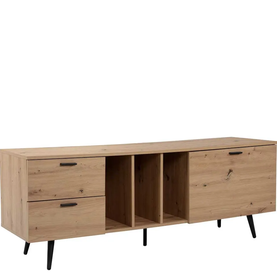 TV Lowboard in Wildeiche Holzoptik - Ziris