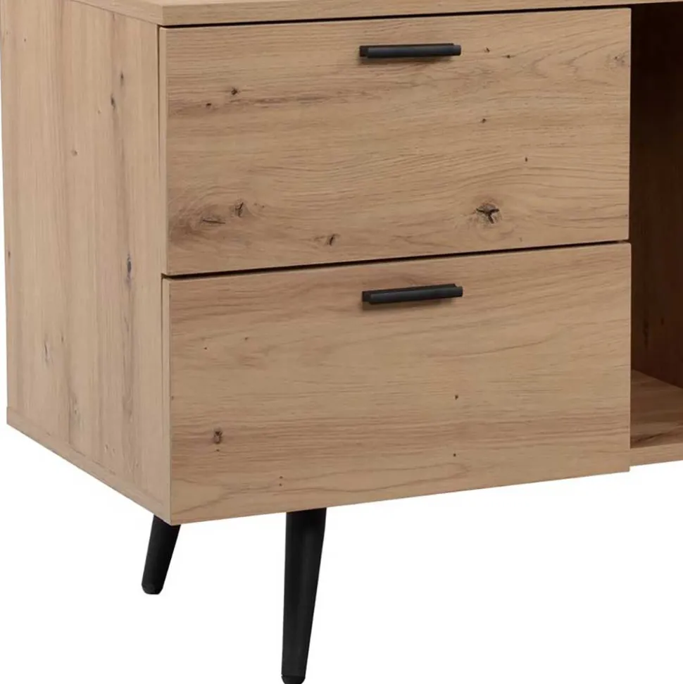 TV Lowboard in Wildeiche Holzoptik - Ziris