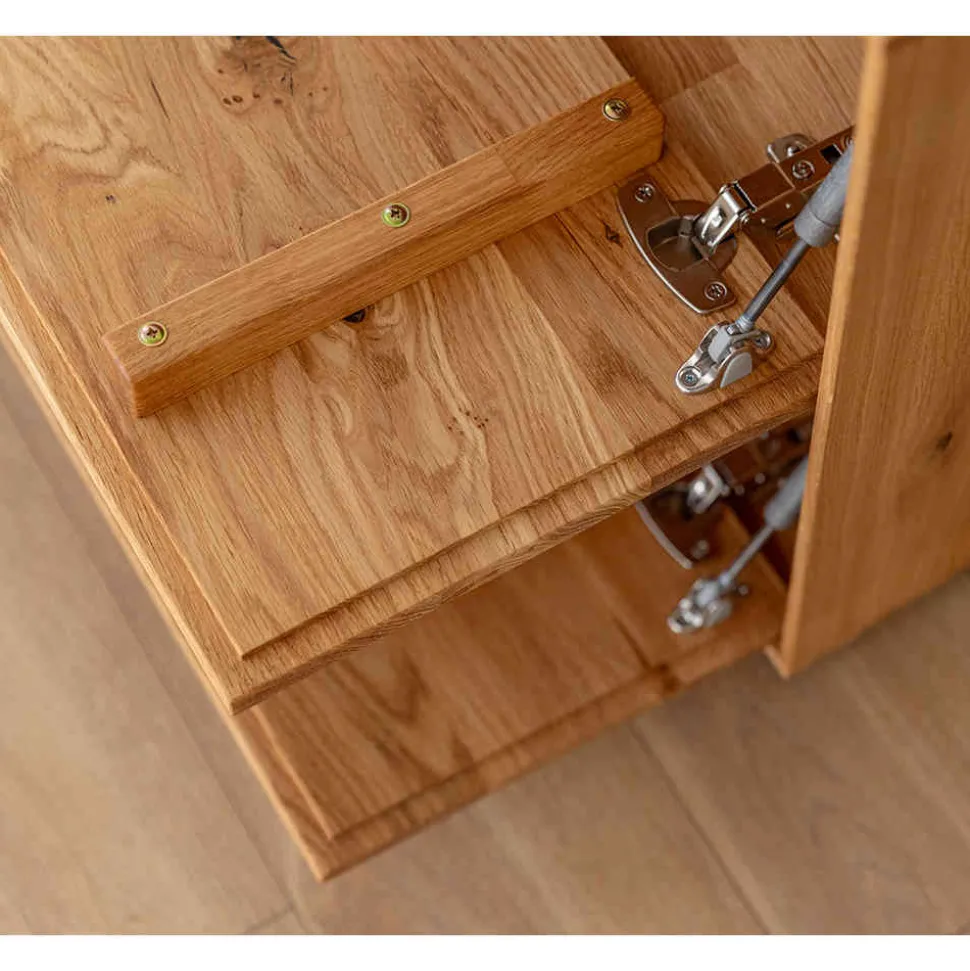 TV Lowboard mit Glas und LED Beleuchtung - Cocondar