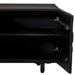 TV Lowboard mit Schnitzereien Front - Eiken