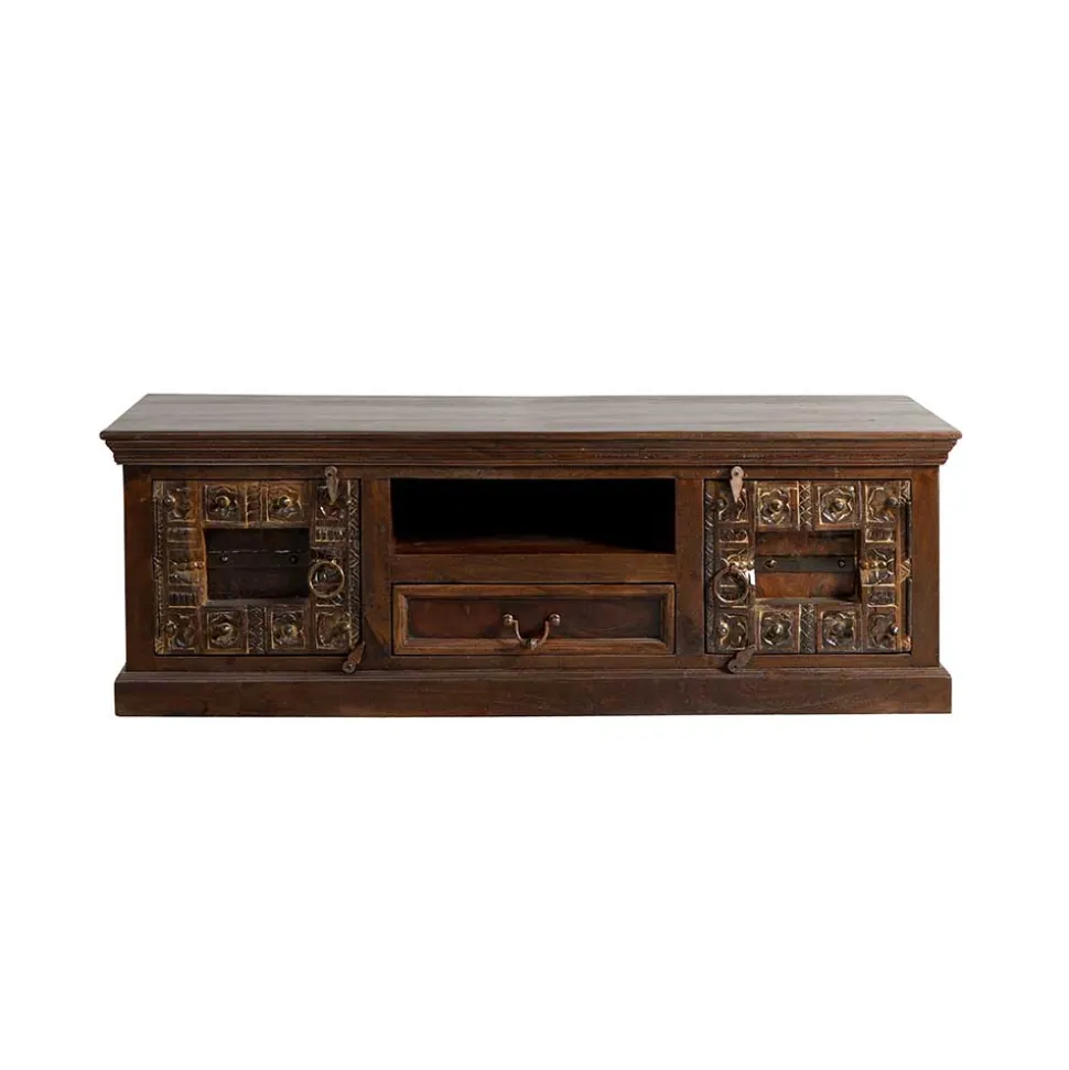 TV Lowboard Solapura aus Teak Massivholz