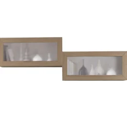 TV Möbel Set in Esche Dunkel - Lacruzira (vierteilig)