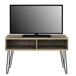 TV Regal in Eiche Holzoptik & Schwarz - Esberg