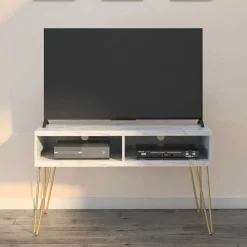 TV Tisch mit zwei Gerätefächern - Tila