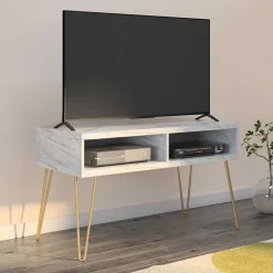 TV Tisch mit zwei Gerätefächern - Tila
