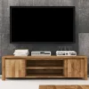 TV Tisch Nadalia aus Wildeiche Massivholz