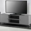 TV Unterschrank in Grau mit Schwarz - Lagista