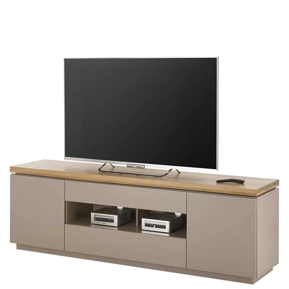 TV Unterschrank in Taupe & Akazie - Anja