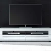 TV Unterschrank Jetongos in Weiß Hochglanz