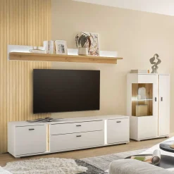 TV Wohnwand Möbel Kombi - Racelyn (dreiteilig)