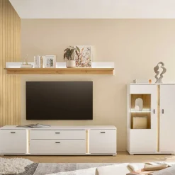 TV Wohnwand Möbel Kombi - Racelyn (dreiteilig)