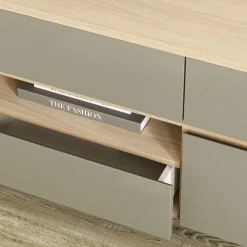 TV-Unterschrank in Eukalyptus und Eiche Optik - Promo