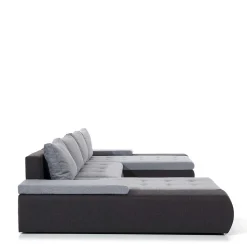 U-Design Wohnlandschaft in Beige und Ocker - Gravura