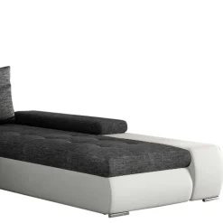 U-Design Wohnlandschaft in Dunkelgrau und Weiß - Alfonosso