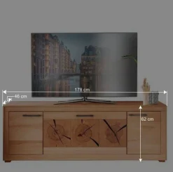Unterschrank für den Fernseher aus Kernbuche - Sarosca