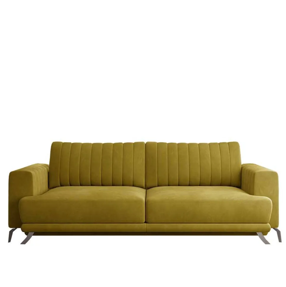 Velours Schlafcouch mit 145x215 cm Liegefläche - Lotta