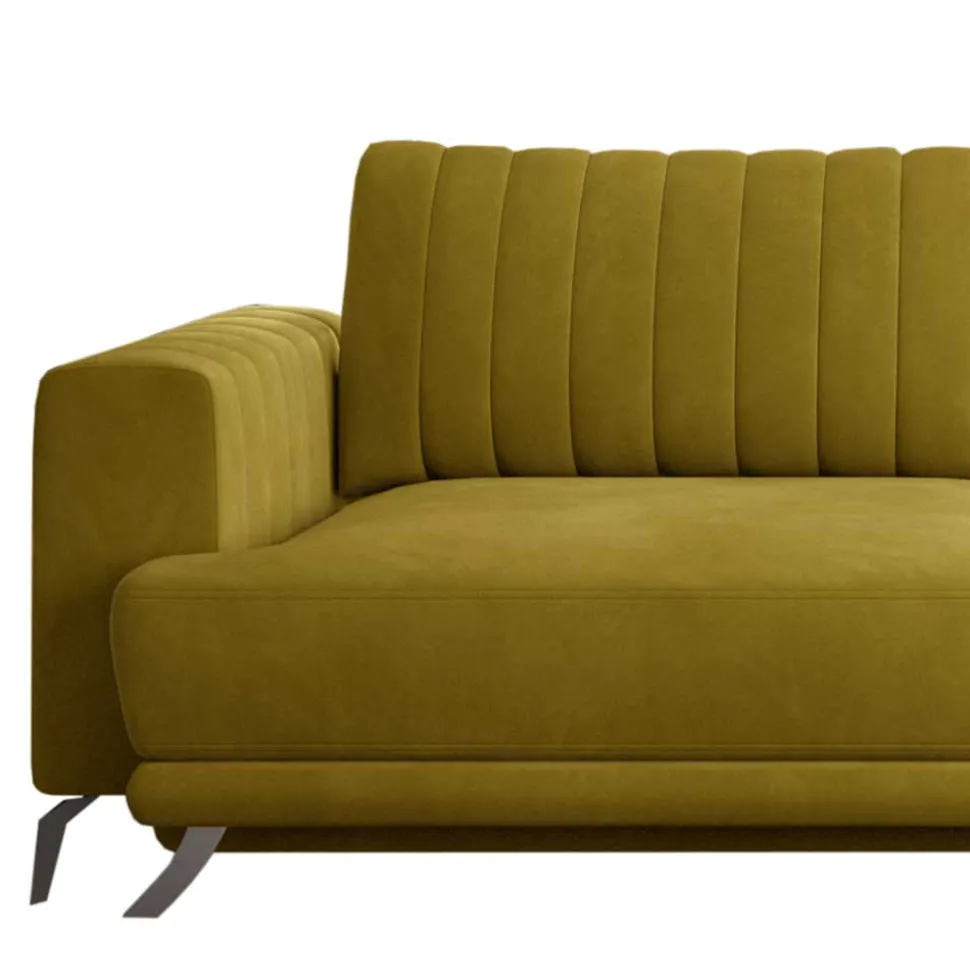 Velours Schlafcouch mit 145x215 cm Liegefläche - Lotta