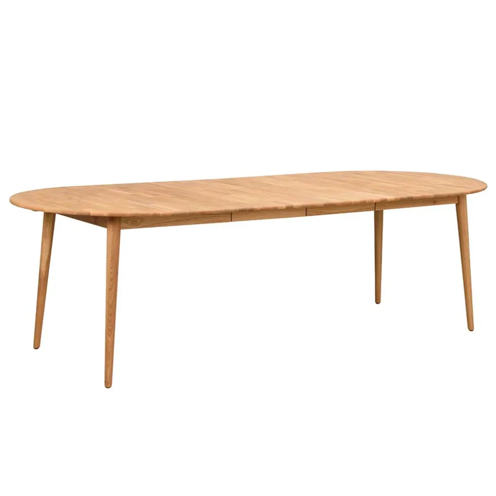 Verlängerbarer Holztisch mit ovaler Platte - Julisch