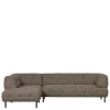 Viersitzer Ecksofa in Dunkelbraun - Marus