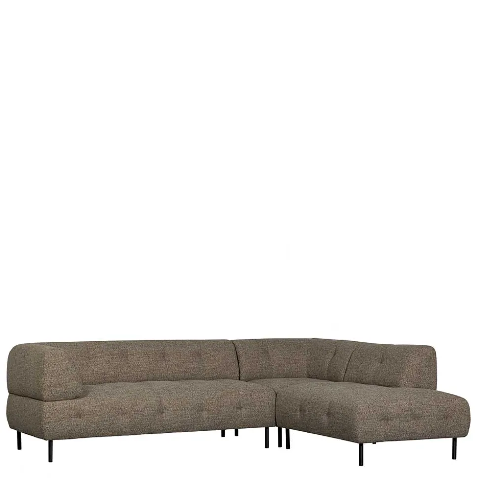 Viersitzer Ecksofa in Dunkelbraun - Marus