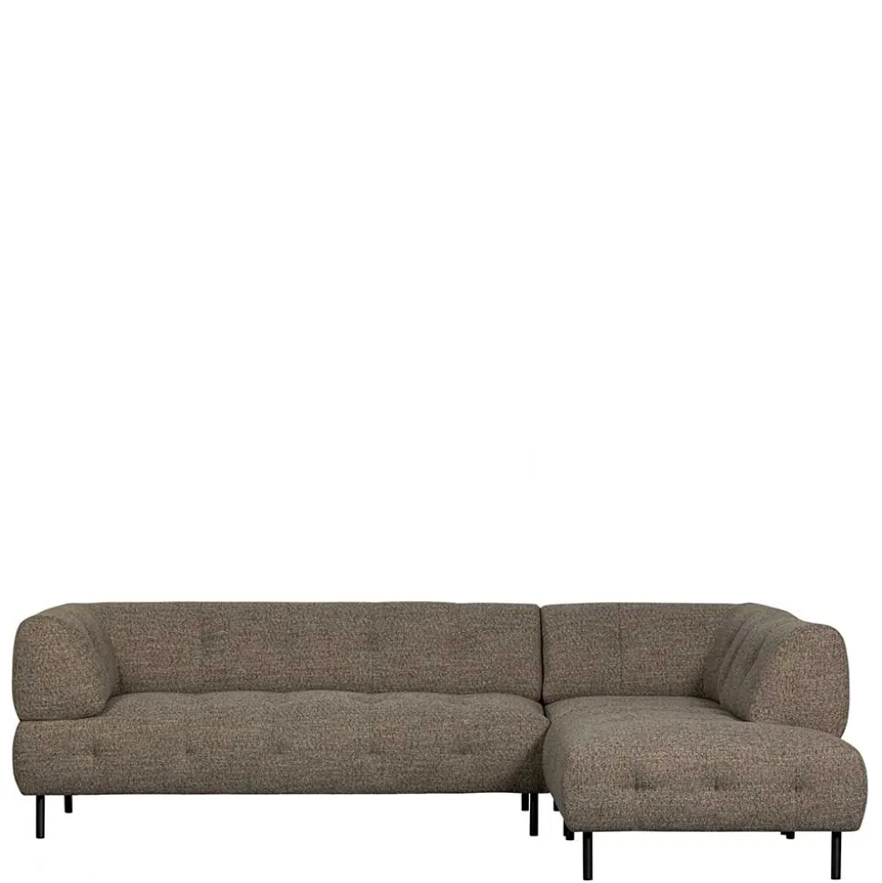 Viersitzer Ecksofa in Dunkelbraun - Marus