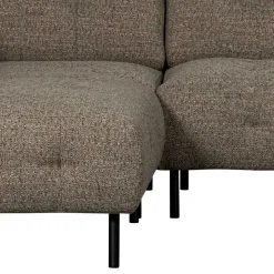 Viersitzer Ecksofa in Dunkelbraun - Marus