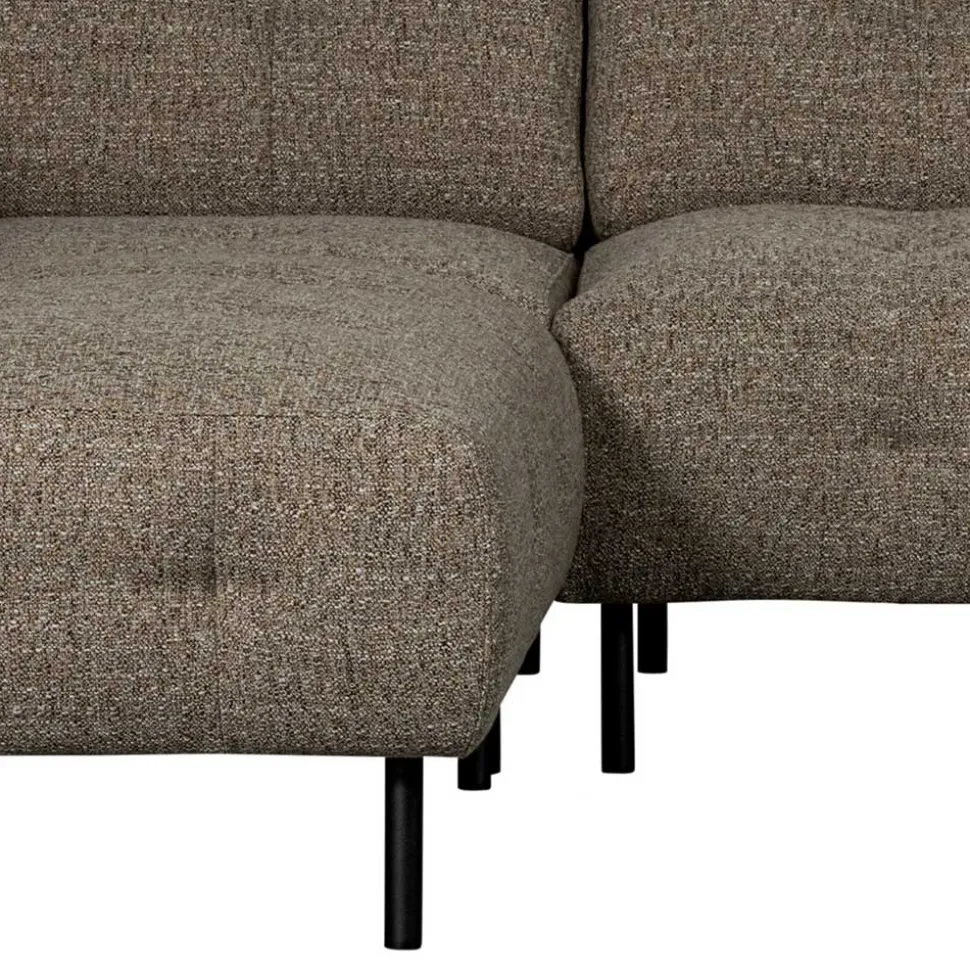 Viersitzer Ecksofa in Dunkelbraun - Marus