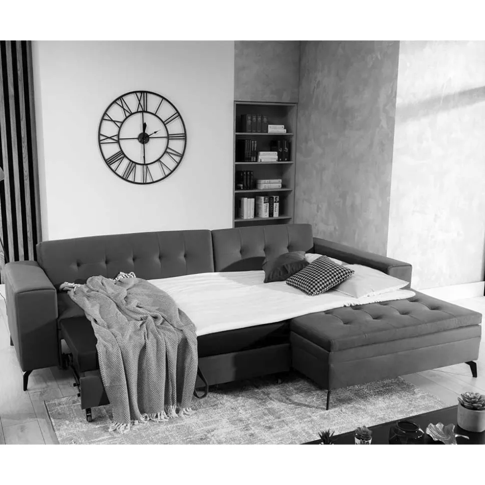 Viersitzer Sofaecke in Beigegrau - Javolena