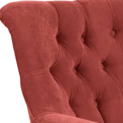 Vintage Sessel in Terracotta Velours - Granna