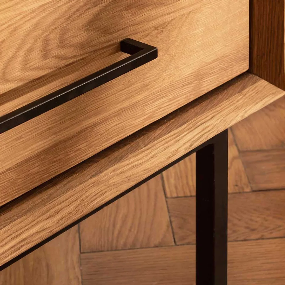Vitrine Highboard mit 3 Türen & Schubladen - Kerfa