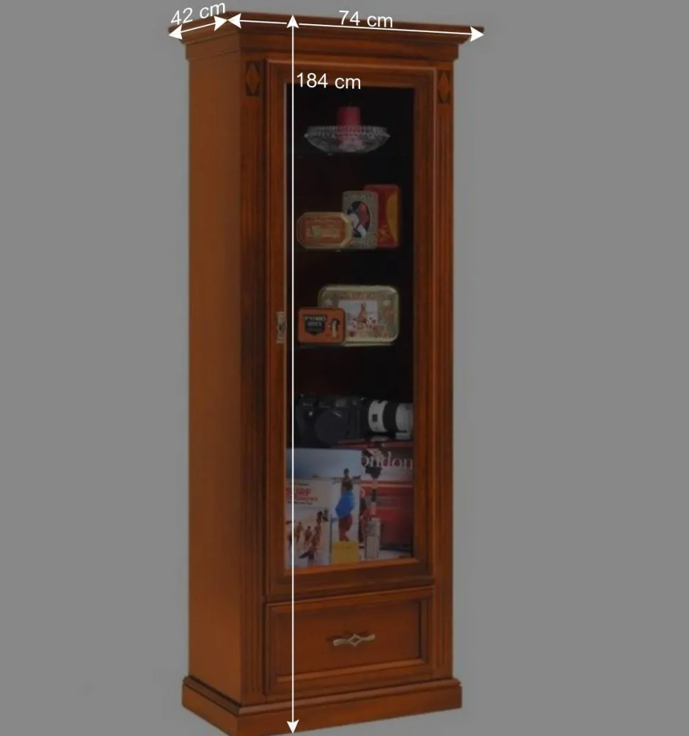 Vitrine in Kirschbaumfarben - Manukau