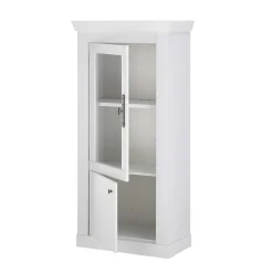 Vitrine in weißer Holzoptik Pinie - Liancos