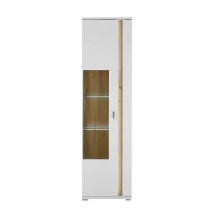 Vitrine mit LED Licht und Metallgriff - Racelyn