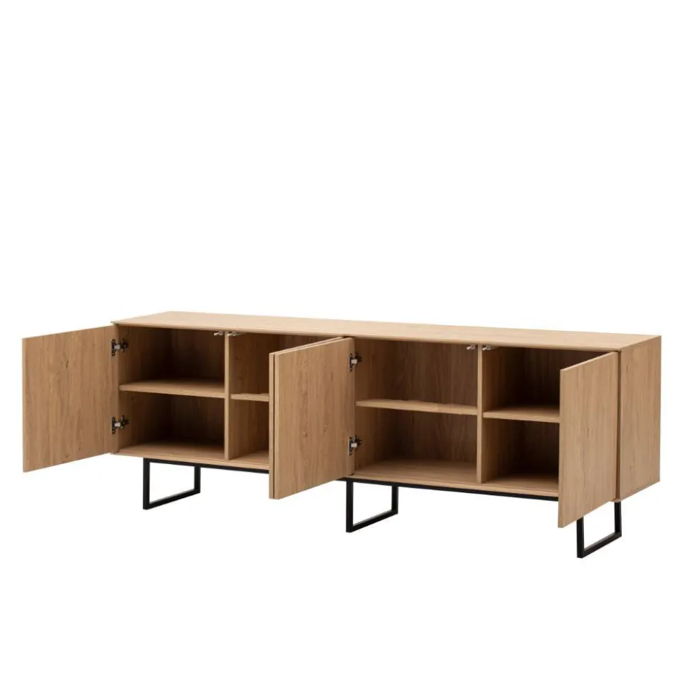 Vitrine und TV-Board Set - Jaskin (zweiteilig)