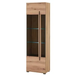 Vitrinenkombination und Wandboard Set - Brocus (vierteilig)
